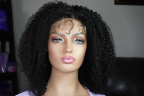 AFRO CURL HD Glueless Lace Closure Wig