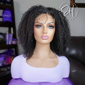 AFRO CURL HD Glueless Lace Closure Wig