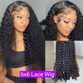 DEEP CURL HD Glueless Lace Closure Wig